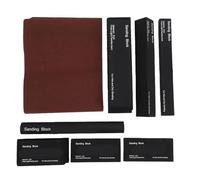 FTVOGUE Kit de Blocs de Ponçage, Blocs de Ponçage EVA avec Papier de Verre pour Carrosserie Automobile, Travail du Bois, Travaux Manuels sur Cloisons Sèches