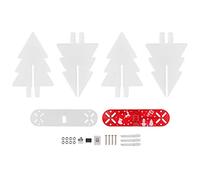 FTVOGUE Kit de Circuit d'arbre de Noël Kit de Circuit Flash LED en Acrylique Module électronique 3D DIY avec dégradé de Couleur 5 V USB pour la Décoration d'ornement de Noël de Bureau à Domicile