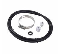 FTVOGUE Kit de Connexion de Tuyau de Chlorateur, en Plastique PVC et Acier Inoxydable, Pack de Connexion d'alimentation de Chlorateur, Tube de 4 Pieds, Collier de Serrage, 5 Pièces pour