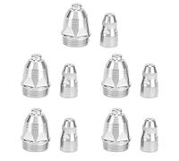 FTVOGUE Kit de Consommables pour Torche P80, électrode et Buse en Cuivre | Remplacement de torche compatible PT-31 -40, jeu de 5 pointes d\'électrode, arc pilote précis de 1,1 mm pour trancher la tôle