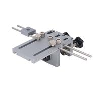 FTVOGUE Kit de Gabarit de Cheville 3 en 1, Guide de Perçage à Centrage Automatique en Aluminium, Gabarit de Cheville à Main de 6 Mm, 8 Mm, 10 avec Tige d'extension de 600 pour le Travail du Bois, la