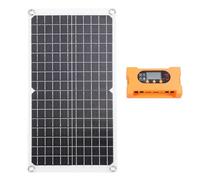 FTVOGUE Kit de Panneaux Solaires Monocristallins 17 W Panneaux Solaires Portables avec USB Type C et Contrôleur Sortie 20 V IP65 pour Camping-car, Camping, Maison Marine, Système d'énergie Solaire