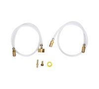 FTVOGUE Kit de Purge de Direction Hydraulique, Outil de Purge en Laiton | Raccords en Laiton Anti-fuite, Compatibles avec BayStar et Uflex, Tuyau en PVC renforcé pour Usage Marin