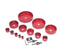 FTVOGUE Kit de Scie Cloche Bimétallique, Ensemble de 17 Forets en Acier allié avec 13 Tailles de 19 Mm à 152 Mm pour Couper le Métal, le Bois et le Plastique dans la Réparation et l'installation du