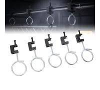 FTVOGUE Kit de Serrage de Poutre Réglable, Ensemble en Acier de 50 Pièces | Anneaux en Acier de 2 Pouces, Pas de Routage de Tuyaux de Forage, Utilisation de Plate-forme D'éclairage