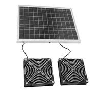 FTVOGUE Kit de Ventilateur Solaire à Double Extraction, 75W