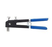 FTVOGUE Kit D'insertion Filetée D'écrous à Rivets avec Pistolet à Rivets, | Construction en Alliage D'aluminium, écrous à Rivets à Tête Plate, Conception à extrémité Ouverte, pour Feuilles de Métal