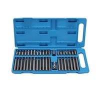 FTVOGUE Kit d'outils étoile 40 en 1, Jeu d'Embouts en Acier au Chrome Vanadium avec Embouts Hexagonaux et Cannelés Internes 14 étoiles 14 Hexagonaux 10 Cannelures 2 Adaptateurs pour l'entretien des