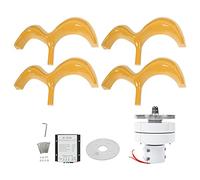 FTVOGUE Kit Générateur d'éolienne 400 W Générateur à Aimant Permanent 12 V Conception de Stator de Terres Rares Vitesse de Démarrage de 2 M/s 4 Lames en Fibre de Nylon pour Une Utilisation (12V)