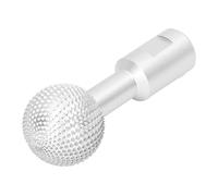 FTVOGUE Lime à Billes de Meulage du Bois, en Acier allié au Chrome Vanadium, Outil de Sculpture Rotatif Sphérique, Tête de Fraise 14 Mm pour Meuleuses d'angle 115 et 125, Sculpture sur Bois, (SILVER)