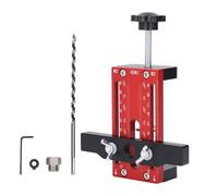 FTVOGUE Localisateur d'installation de Porte d'Armoire, Gabarit de Matériel 'Armoire en Alliage 'aluminium avec Bras de Support et Pince, Guide de Perçage de 6 Mm Réglable 2,5 Pouces pour les