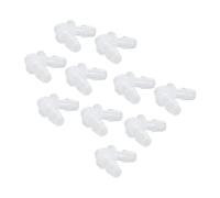 FTVOGUE Lot de 10 Connecteurs de Tuyau coudé en Plastique PE - Raccord d'eau cannelé - Angle de 4,8 Mm - Joint de Tuyau coudé à 90 Degrés pour Tube de Pompe - Raccord de en Silicone (7.9MM)