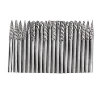 FTVOGUE Lot de 20 Fraises rotatives en carbure de tungstène - Tige de 3 mm - pour Outils Dremel, Travail du Bois, perçage, Gravure, etc
