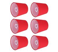 FTVOGUE Lot de 6 Abat-jour en Tissu avec Film Intérieur pour E14