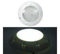FTVOGUE Lumière sous-Marine, Verre en Plastique LED Lumière de Piscine AC12V 15W IP68 Blanc RGB Télécommande pour Piscine Fontaine étang Paysage Décoration (Blanche 15W)