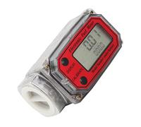 FTVOGUE Mini Débitmètre Compteur de Carburant Numérique 1 Pouce NPT 10 à 200 L Min écran Haute Résolution Conception Modulaire Installation Facile pour les Systèmes de Transfert d' Kérosène (Rouge