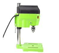 FTVOGUE Mini Perceuse d'établi, Table de Support de Perceuse d'établi 580 W avec Mandrin de 1 à 10 Mm, Course de Broche de 40 Mm, pour le Perçage du Métal et du Bois, Fer 7, Bois 25 pour les