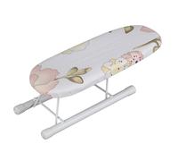 FTVOGUE Mini-Table à Repasser Compacte Compacte Accueil Coussins de Voyage Manchettes Colliers Table de Manutention(Pivoine)