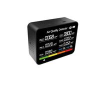 FTVOGUE Moniteur de qualité de l'air 8 en 1, Compteur de CO2 avec Capteurs Semi-conducteurs et électrochimiques, écran TFT, humidité de Température PM2,5 TVOC HCHO en Temps Réel pour Voiture de