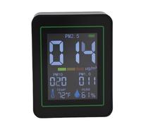 FTVOGUE Moniteur de qualité de L'air, Détecteur PM2,5 PM10 PM1.0 avec Alarme (Capteur de poussière infrarouge noir MT04)