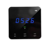 FTVOGUE Moniteur de qualité de L'air Intérieur, Détecteur Portable de CO2 | Capteur ABS, 3 en 1 en Temps Réel, 400-5000 Ppm de CO2, 0-2 Ppm TVOC, Utilisation dans la Chambre à Coucher, le Bureau et