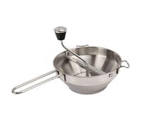 FTVOGUE Moulin Alimentaire en Acier Inoxydable avec 3 Plaques de Broyage Moulin Alimentaire Manuel avec 2 Poignées pour Purée de Pommes de Terre, Soupes, Légumes, Aliments pour Bébés