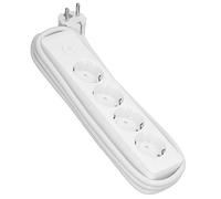 FTVOGUE Multiprise Extérieure PC PVC Câble d'extension à Prises Multiples 10A 2200W Prise de Contact de Protection pour Patio Jardin Atelier Camping Usage Domestique (SF008-4)