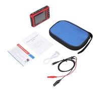 FTVOGUE Oscilloscope Numérique Portable, Mini Oscilloscope Portable ABS avec Taux d'échantillonnage de 2,5 MSs, Bande Passante de 200 K, écran de 2,8 Pouces pour les Tests Automobiles, (rouge)