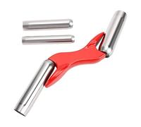 FTVOGUE Outil de Dégauchisseuse de Brique de Maçonnerie 4 Tailles 1/2 5/8 3/4 7/8 Pouces Dégauchisseuse de Mortier Concave avec Poignée en Aluminium et Fer Inoxydable pour les Projets de