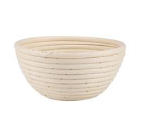 FTVOGUE Panier à Pain en Rotin de Style Européen, Panier à Pâte en Canne Naturelle, 18 X 9 Cm ou 20 X 8 Cm, Banneton Rond Fait à la Main pour les Boulangers Artisanaux, la Cuisine à Domicile (18 * 9)