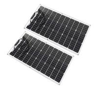 FTVOGUE Panneau Solaire Flexible Monocristallin 180 W 12 V Composants du Système PV pour Camping-car, Bateaux, Camping-car, Utilisation Fine, Excellente compatibilité pour les Systèmes 12 V et 24