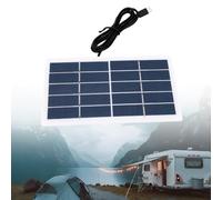 FTVOGUE Panneau Solaire Portable 2W avec Sortie de Type C | Silicium Polycristallin, Tension 5 V, Câble de 1 M, pour Lampe de Camping, Téléphone, Banque D'alimentation pour Caméra de