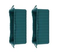 FTVOGUE Paquet de 2 Doublures de Gobelet à Graisse en Silicone pour Gril, Collecteur de Graisse Réutilisable pour Plaque de Cuisson 9x3,5x2,8 Pouces avec Résistant aux (Green)