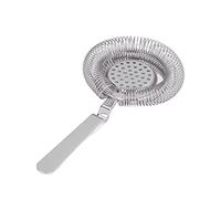 FTVOGUE Passoire à Bar, Passoire à Cocktail Professionnelle en Acier Inoxydable avec Filtre Fin, Facile à Nettoyer et Design Ergonomique pour Barman et Usage Domestique (SILVER)