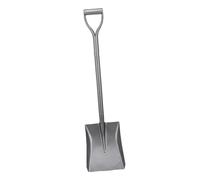FTVOGUE Pelle de Jardin, Pelle à Creuser en Acier au Manganèse avec Tête Plate, Manche Court de 100 Cm, Poignée en D, Lame de 300 X 230 Mm, pour Le Jardinage, la Plantation, Le Creusement du Sol