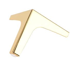 FTVOGUE Pieds de canapé Triangulaires en Fer, Pieds de Meubles Dorés Robustes, 13,5 Cm pour Applications de canapé et de Table