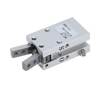 FTVOGUE Pince à Air Cylindre Pneumatique Pince à Doigt Parallèle en Alliage d'aluminium 10 Mm Alésage 0,15 à 0,6 MPa Double Effet pour Robots Industriels pour MHC2 10D