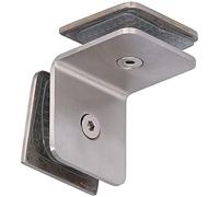 FTVOGUE Pince à Verre en Acier Inoxydable 304, 90 Degrés, 45 X 45 Mm, pour Porte en Verre de 8 à 12 Mm, écran de Douche avec Joint, Support en à Angle Droit pour la Maison, la Salle de Bain