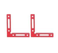 FTVOGUE Pince de Positionnement à Angle Droit, carré de Positionnement à 90 Degrés en Alliage d'aluminium 120 Mm, Paquet de 2 Règles en Forme de L pour le Travail du Bois, Assemblage de Cadre