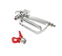 FTVOGUE Pistolet de Pulvérisation sans Air Pistolet à Peinture en Aluminium 3600 PSI Pulvérisateur Haute Pression à Atomisation Fine avec Gâchette à 4 Doigts et Protection de Buse pour Machine de