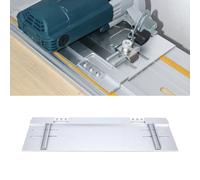 FTVOGUE Plaque de Base de Coupe en Aluminium pour Rail de Guidage de Scie | Alliage D’aluminium de Précision, Compatible avec Rails , Festool, Protection Anti-éclats pour contreplaqué, 4