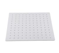 FTVOGUE Pommeau de Douche à Effet Pluie carré en Acier Inoxydable Débit | Économie D'eau Sous Pression, Couverture Complète de 6 Pouces, Installation Facile sans Outil, Finition Antirouille Longue