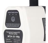 FTVOGUE Pompe Surpresseur DC 24V 100W 25L Min, Détection Intelligente Automatique, Faible Bruit, avec Convertisseur AC DC pour Usage Domestique et Douche (Prise UE 100-240V)