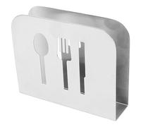 FTVOGUE Porte-Serviettes en Acier Inoxydable, Distributeur Vertical de Serviettes en Papier, Support d'assiette de Table Compact pour de Cocktail Carrées dans la Cuisine, le Restaurant, la Table à
