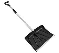 FTVOGUE Poussoir de Pelle à Neige en Alliage d'aluminium avec Poignée Ergonomique Détachable pour Le Déneigement en Hiver et Le Hachage de Glace 53x17,7 Pouces
