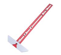 FTVOGUE Règle Carrée en T, Règle en T de Marquage en Alliage d'aluminium avec Trous Précis et échelles Claires, Traceur Multifonction pour le Travail du Bois pour le Perçage de Trous, Marquage