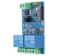 FTVOGUE Relais Bluetooth 12 V PCB Module de Relais Double Canal DC 12 V 10 A Carte Bluetooth pour Application Télécommande Domotique Équipement électrique