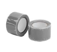 FTVOGUE Ruban de Silicone Auto-fusionnant, Ruban de Réparation en Silicone 2 Rouleaux 1,5 M X 2,5 Cm, Isolation de l'eau, Plage de Température de 500 F, pour les Réparations de Plomberie, (GREY)