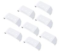 FTVOGUE Sangles de Descente en Aluminium, Supports de Gouttière Cachés avec Trous Pré-percés pour Descentes Pluviales de 2 X 3 Pouces, Clips de Montage, Installation Facile, Support de (8PCS)