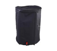 FTVOGUE Seau de Collecte D'eau de Pluie, 100 Gallons PVC Pliable | PVC de 0,6 Mm D'épaisseur, Filtre à Mailles de 5 Mm, Irrigation de Jardin, Raccord de Tuyau D'arrosage, Usage en Camping et